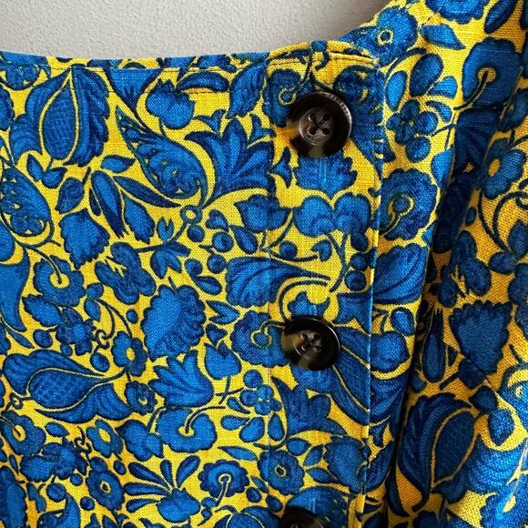 Ann Taylor Petite Floral Side Button Sheath Dress 12P Summer '22 - Picture 4 of 13